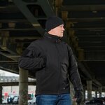 M-Tac Delta 3 softshell jacket with modular fleece liner, black