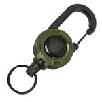 Kombat tactical uitschuifbare karabijnhaak met trekkoord, legergroen