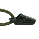 Kombat Tactical Paracord Befestigungsclips für Segel/Tuch/Plane, 10er Set, schwarz