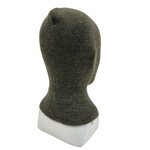 German Bundeswehr Balaclava 1-hole 100% Wool short, Cold weather, grey/foliage
