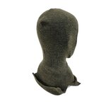 Balaclava / Sturmhaube der Bundeswehr, 1-Loch, 100 % Wolle lang, Kaltes Wetter, grau/Laub