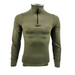 Thermolite thermal longsleeve undershirt with turtleneck and zipper, Base layer, olive green