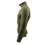 Thermolite thermal longsleeve undershirt with turtleneck and zipper, Base layer, olive green