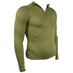 Thermolite thermal longsleeve undershirt with turtleneck and zipper, Base layer, olive green