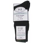 MFH Chaussettes Army mi-longues noires, lot de 3