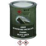 MFH can army varnish 1L matte color, RAL9021 OD green