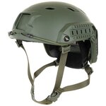 MFH US F.A.S.T. High cut airsoft helm met rails, ABS, legergroen