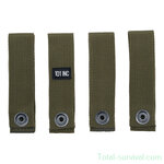 101 Inc MOLLE strap hook + loop 4 pcs, OD green