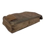 Danish army packing cube organizer with velcro back, size 3, Dark coyote