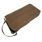 Danish army packing cube organizer with velcro back, size 3, Dark coyote