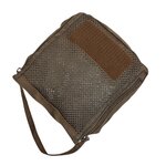 Danish army packing cube organizer with velcro back, size 1, Dark coyote