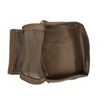 Danish army packing cube organizer with velcro back, size 1, Dark coyote