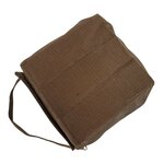 Danish army packing cube organizer with velcro back, size 1, Dark coyote
