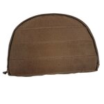 Danish army packing cube organizer with velcro back, size 4, Dark coyote