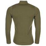 Thermolite thermische longsleeve onderhemd met col en rits, Base layer, olijfgroen