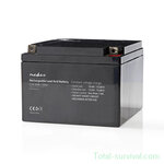 Nedis wiederaufladbare Bleibatterie 12V 26000 mAh