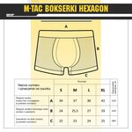 M-Tac Herren Hexagon Boxershorts, Coolmax feuchtigkeitsregulierend, oliv grün