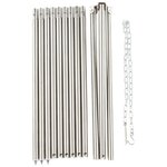Fox outdoor stainless steel tripod, heavy duty, 1.9m, with chain and hook