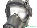 Französische ARFA ANP-VP F1 Vollmaske / Gasmaske mit Tasche, schwarz