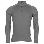 Thermowave Thermo-Langarm-Unterhemd mit Rollkragen und Reißverschluss, Silverplus Antimicrobial, Grau