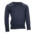 Nederlandse brandweer commando trui Wol/Acryl met ronde hals, donkerblauw