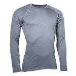 ​​​​​​​Maillot de corps thermique à manches longues Thermowave, antimicrobien Silverplus, gris