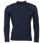 Dutch military police commando sweater wool/acrylic with turtleneck, dark blue
