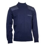 KL marine commando trui wol/acryl met col, marineblauw