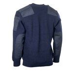 Dutch navy commando sweater Wool with round neck, blue