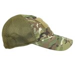 Kombat tactical flex fit mesh operations cap with velcro patch, BTP Multicam