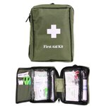 Mil-tec First Aid medic bag Molle 48-piece assortment, OD Green
