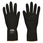 Polyco Jet Black Chemical Protective Gloves, rubber, zwart