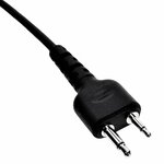 Intek SM-007/A1 airtube ear-microphone handset, black, 2-pin Icom mini-jack connector