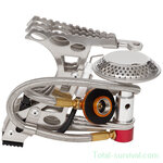 Fox outdoor réchaud à gaz  pliable, avec tuyau et inflammation piezo