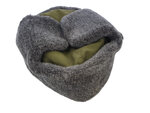 Bonnet d'hiver USSR doublé, vert olive