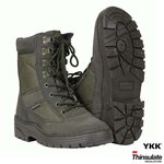Fostex Sniper Boots hautes avec fermeture éclair YKK, Cordura, doublure Thinsulate 3M, vert olive