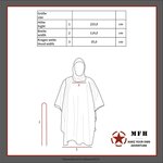 MFH Poncho, Rip Stop, woodland, 144 x 223 cm