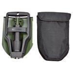 AB pelle pliable US en 3 parties avec couvercle nylon, noir / vert