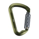 M-Tac mousqueton en aluminium de 10 cm avec verrouillage à baïonnette 30 kN, vert olive