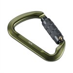 M-Tac mousqueton en aluminium de 10 cm avec verrouillage à baïonnette 30 kN, vert olive