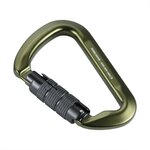 M-Tac mousqueton en aluminium de 10 cm avec verrouillage à baïonnette 30 kN, vert olive