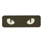 M-Tac velcro patch Cat Eyes Vert ranger, 25 x 80 mm, GID Fluorescent réfléchissant