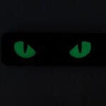 M-Tac velcro patch Cat Eyes Vert ranger, 25 x 80 mm, GID Fluorescent réfléchissant