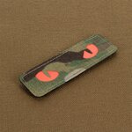 M-Tac velcro patch Cat Eyes, 25 x 80 mm, Multicam/Rouge