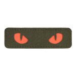 M-Tac velcro patch Cat Eyes, 25 x 80 mm, Vert/Rouge