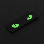 M-Tac velcro patch Cat Eyes, 25 x 80 mm, Noir/Vert