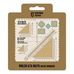 Ecopybook Règle tactique GTA NATO, bordure bleue