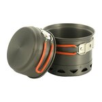 M-Tac ensemble de cuisson pour brûleur, 2 pièces, casserole/poêle, aluminium anodisé