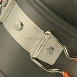 M-Tac ensemble de cuisson pour brûleur, 2 pièces, casserole/poêle, aluminium anodisé