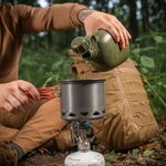 M-Tac ensemble de cuisson pour brûleur, 2 pièces, casserole/poêle, aluminium anodisé